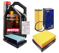 Sct Controllo Set 5L Motul 8100 x-Pulire 0W-30 per Audi A6 di Avant 1.9