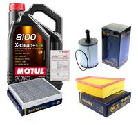 Sct Controllo Set 5L Motul 8100 x-Pulire 0W-30 per VW Polo Berlina 1.9 Choji