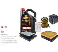 Sct Controllo Set 5L Motul 8100 x-Pulire Efe 5W-30 per Opel Zafira B. 1.9