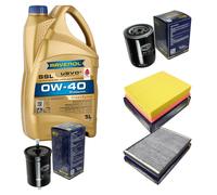 SCT Controllo Set 5L RAVENOL SSL 0W-40 per Audi A6 1.8 T Ölwechselset