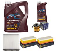 SCT Controllo Set 6 L MANNOL Ceramic 5W-40 per Fiat Scudo 2.0 D