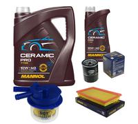 SCT Controllo Set 6 L MANNOL Ceramic Pro 10W-40 per Nissan Sunny III