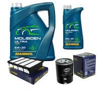 SCT Controllo Set 6 L MANNOL Molibden Ultra 5W-30 per Mitsubishi Galant VI
