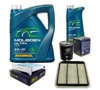 SCT Controllo Set 6 L MANNOL Molibden Ultra 5W-30 per Mitsubishi Grandis 2.4