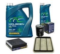 SCT Controllo Set 6 L MANNOL Molibden Ultra 5W-30 per Mitsubishi Outlander