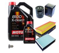 Sct Controllo Set 6 L Motul 8100 x-Pulire+5W-30 per Seat Cordoba 6K1 6K2