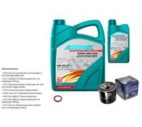 SCT Controllo Set 6L ADDINOL SUPER LIGHT 5W-40 Per Mazda 3 BK 1.6 1.4 BL