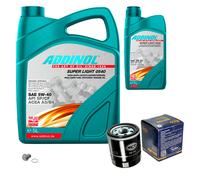 SCT Controllo Set 6L ADDINOL SUPER LIGHT 5W-40 Per Suzuki SX4 S-Cross JY 1.6