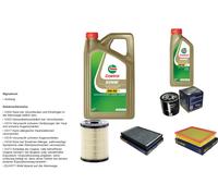 Sct Controllo Set 6L castrol edge 5W-30 C3 per Opel Astra H Cassa 1.7
