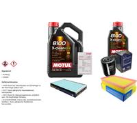 Sct Controllo Set 6L di Motul 8100 x-Pulire Efe 5W-30 per di Audi A6 1.9