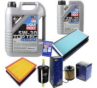 SCT Controllo Set 6L Liqui Moly Top Tec 5W-30 per Saab 9-3 Cabriolet 1.8 T