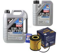 SCT Controllo Set 6L Liqui Moly Top Tec 5W-30 per Volvo V40 Kombi 1.8 1.6 S40