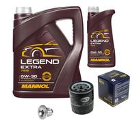 SCT Controllo Set 6L MANNOL 0W-30 Per Opel Crossland X 1.2 Grandland