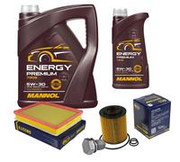 SCT Controllo Set 6L MANNOL 5W-30 Per Opel Astra H Caravan 1.7 CDTi