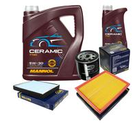 SCT Controllo Set 6L MANNOL Ceramic 5W-30 Per Opel Zafira B 1.6 2.0 Astra G