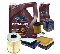 SCT Controllo Set 6L MANNOL Ceramic 5W-30 Per Opel Zafira B 1.7 CDTi