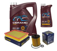 SCT Controllo Set 6L MANNOL Ceramic 5W-30 Per Opel Zafira B 1.7 CDTi Astra H