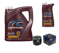 SCT Controllo Set 6L MANNOL Ceramic 5W-30 Per Volvo 340-360 1.4 1.6 Diesel