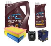 SCT Controllo Set 6L MANNOL Ceramic 5W-40 Per Audi Cabriolet 2.6 2.8 A6