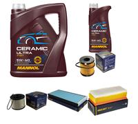 SCT Controllo Set 6L MANNOL Ceramic 5W-40 Per Peugeot 807 2.0 HDi Citroën C8