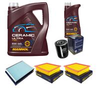 SCT Controllo Set 6L MANNOL Ceramic 5W-40 Per VW Vento 1.9 TD Golf III