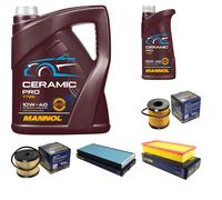 SCT Controllo Set 6L MANNOL Ceramic Pro 10W-40 Per Lancia Phedra 179 2.0 JTD