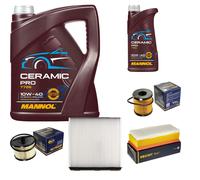 SCT Controllo Set 6L MANNOL Ceramic Pro 10W-40 Per Peugeot Expert Kasten