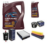 SCT Controllo Set 6L MANNOL Ceramic Pro 10W-40 Per Renault Clio II BB_ CB_