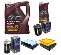 Sct Controllo Set 6L mannol Ceramica 5W-40 per VW Vento 1.9 Td Golf