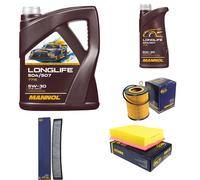 SCT Controllo Set 6L MANNOL LONGLIFE 504/507 5W-30 Per BMW 3er Cabriolet 320