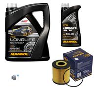 SCT Controllo Set 6L MANNOL Longlife 5W-30 per Volvo S40 I 1.8i