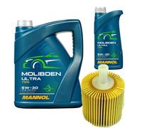 SCT Controllo Set 6L MANNOL Molibden Ultra 5W-30 per Lexus IS III 300h 200 T