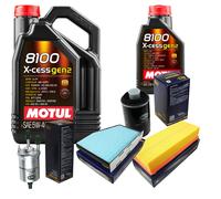 SCT Controllo Set 6L MOTUL 8100 X-CESS 5W-40 Per Audi TT 2.0 TFSI 1.8 A3