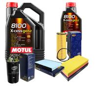 Sct Controllo Set 6L Motul 8100 x-Cess 5W-40 per Per VW Golf IV di Van 1.9