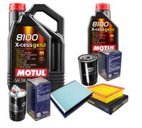 SCT Controllo Set 6L MOTUL 8100 X-CESS 5W-40 Per VW Golf IV Cabriolet 1.9