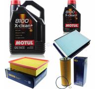 SCT Controllo Set 6L Motul 8100 X-CLEAN+ 5W-30 Per VW Passat Variant 2.5 TDI