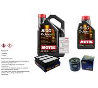SCT Controllo Set 6L MOTUL 8100 X-CLEAN EFE 5W-30 Per Mitsubishi Lancer V