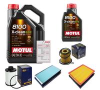 SCT Controllo Set 6L MOTUL 8100 X-CLEAN EFE 5W-30 Per Saab 9-3 Kombi 1.9 TiD
