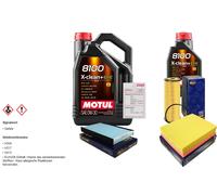 Sct Controllo Set 6L Motul 8100 x-Pulire 0W-30 per . Audi A6 di Avant 1.9