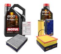 Sct Controllo Set 6L Motul 8100 x-Pulire Efe 5W-30 per . Audi A4 Avant 1.9