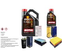 Sct Controllo Set 6L Motul 8100 x-Pulire Efe 5W-30 per Audi A6 Avant .1.9