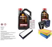 Sct Controllo Set 6L Motul 8100 x-Pulire Efe 5W-30 per Audi Cabriolet 1.9