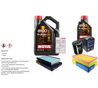 Sct Controllo Set 6L Motul 8100 x-Pulire Efe 5W-30 per di Antenna Audi A6 1.9