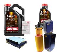 Sct Controllo Set 6L Motul 8100 x-Pulire Efe 5W-30 per Il VW Lupo 1.4