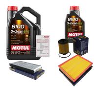 Sct Controllo Set 6L Motul 8100 x-Pulire Efe 5W-30 per Saab 9-3 Stationwagon