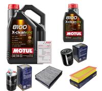 Sct Controllo Set 6L Motul 8100 x-Pulire Efe 5W-30 per Seat Inca 1.9 Choji