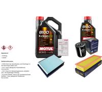 SCT Controllo set 6L MOTUL 8100 X-PULIRE EFE 5W-30 per VW Caddy II Scatola 1.9