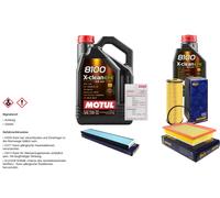 Sct Controllo Set 6L Motul 8100 x-Pulire Efe 5W-30 per VW Di Sharan 1.9 Tdi
