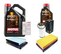 Sct Controllo Set 6L Motul 8100 x-Pulire Efe 5W-30 per VW Golf IV Variante Di