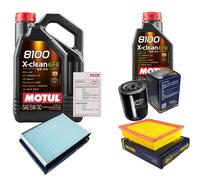 Sct Controllo Set 6L Motul 8100 x-Pulire Efe 5W-30 per VW Vento 1.9 Td Gold